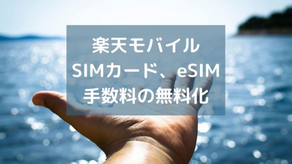 物理SIMカード、eSIMの交換や再発行手数料の無料化